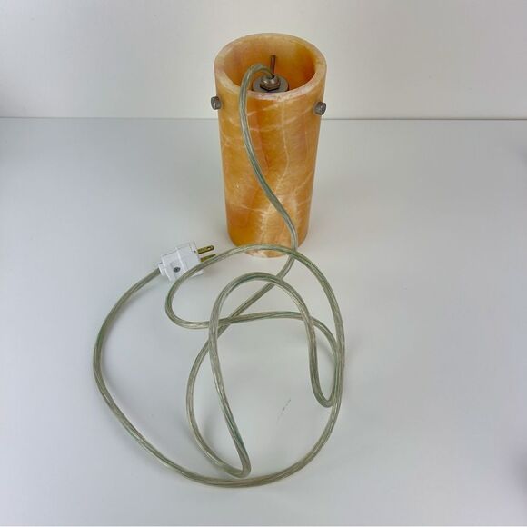 Fine golden honey Onyx Pendant Or Desk Light lamp 8" Perfect ambient lighting - Picture 6 of 10